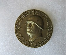 1936 BERLIN OLYMPICS ITALY MUSSOLINI NOC MEDAL RARE RARE