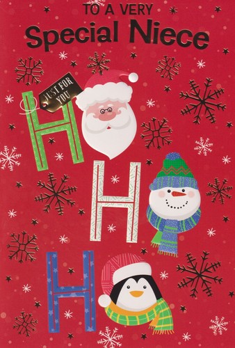 Niece christmas greeting card - christmas,