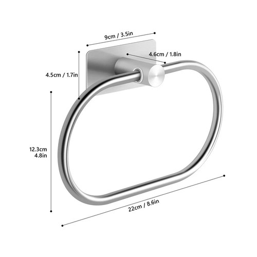 Bathroom towel ring rack - towel,