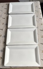 Villeroy & Boch Premium Porcelain Rectangular Serving Platter White Used x4 