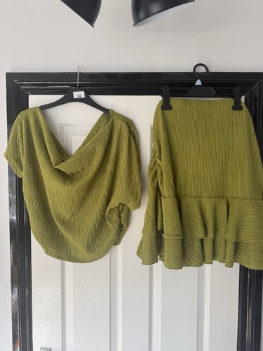 Green piece crinkle - green,