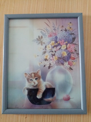 Retro kitten picture ruane - retro,