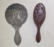 Antique Hand Mirror &