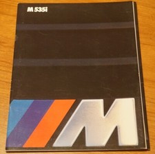 BMW M535i E28 1984 1985 UK Market Sales Brochure 5-Series M Sport Top of Range