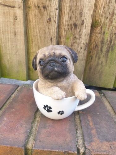 Pug mug figurine dog - pug,