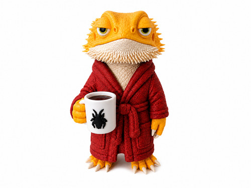 Sleepy bearded dragon coffee - bearded,