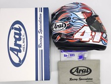 Arai RX-7 RV Haga3 Full Face Helmet M size, Motorcycle Racing Glossy Gray