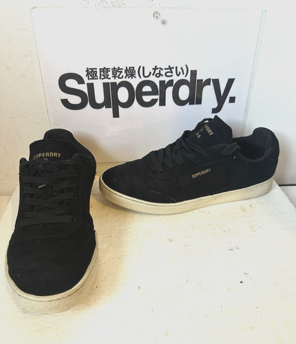 Superdry black suede - superdry,