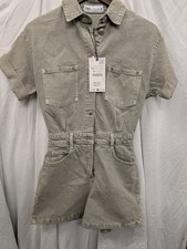 Ladies ZARA light green denim