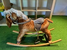 Kids Toy Rocking Horse wooden Riding Traditional 