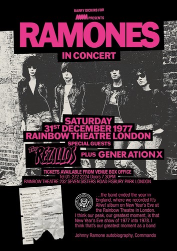 Ramones nye 1977 rainbow - 1977,