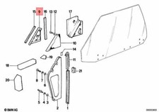 OEM BMW E24 628CSi 630CSi 633CSi 635CSi M6 Covering Left 51211861057