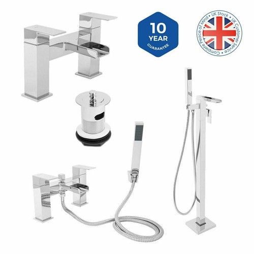 Modern bathroom tap square - bathroom,