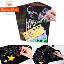 50 Sheets Scratch Art Paper