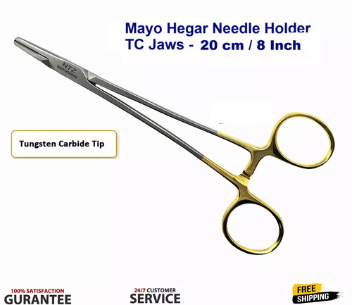 Mayo hegar needle holder - holder, tc