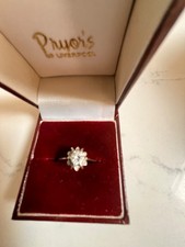 Diamond ring 18ct white gold -