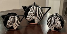 Vintage Zebra Teapot, with