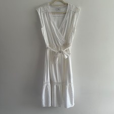 Next White Cotton Fit Flare