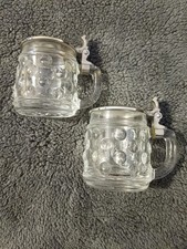 Vintage 2 x Miniature Glass