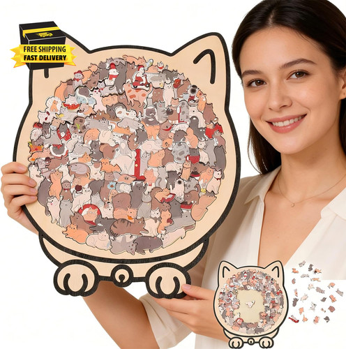 135 piece colored cat shaped - colored,