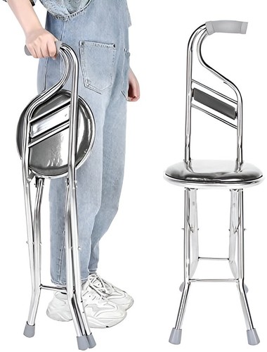 Folding cane stool walking - folding,