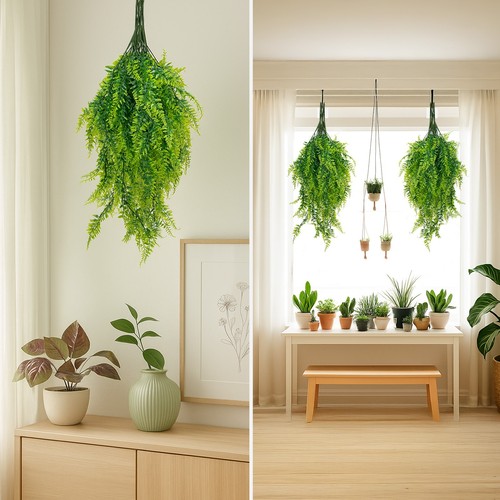 12x fake hanging - fake, plants