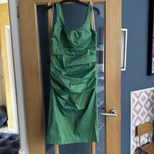 Satin Green Ruched Occasion