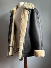 LAKELAND Sheepskin Shearling Jacket 44 flight aviator Flying leather rrp£699+