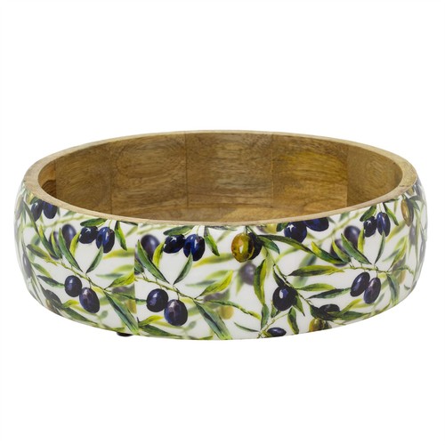 Shallow olive enamelled - shallow,