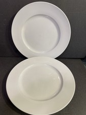 Pier 1 Everyday White Porcelain Dinnner Plates - Set of 2