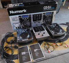 NUMARK CD DJ In A Box NDX200 CDJ CD Players 2 Ch M1A DJ Mixer PA Disco Manual PA