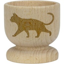 'Cat Walking Side View' Wooden