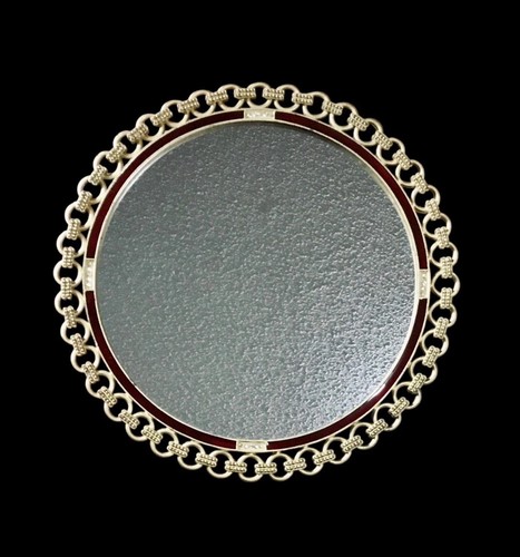 Gold link jeweled ruby - link, w/
