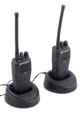 2x Motorola CP040 4-Channel VHF Radio Walkie-Talkie - w/ Chargers