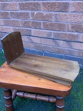 UNUSUAL VINTAGE SOLID OAK