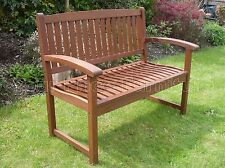 Garden Bench Henley 2 Seat Quality Hardwood Patio Furniture FSC ® Certified Wood