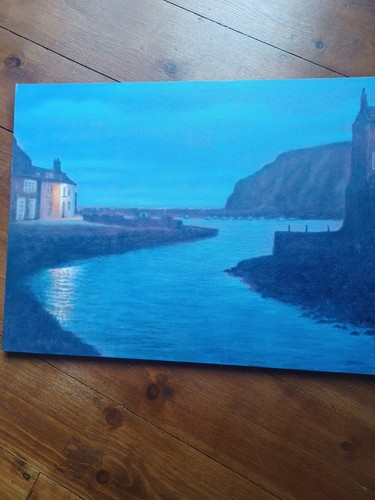 Staithes signed print - signed, on