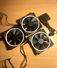 NZXT F120 RGB 120mm PC Case Fans Triple (RGB Controller Included) | Matte Black