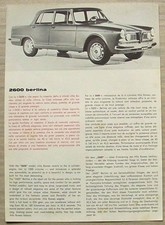 ALFA ROMEO 2600 BERLINA Car
