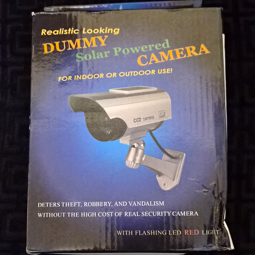 Dummy solar powered - powered, w/