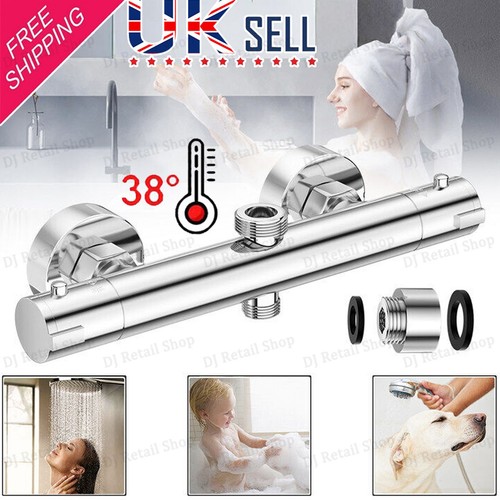 Round shower mixer exposed bar - shower,