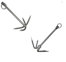 Galvanised Four Prong Grapnel
