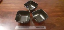 Set of 3 black bowls