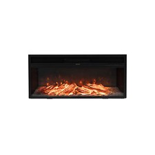 Electric Fire and Surround 34" White Electric Fire Suite Stove Heater 12 Flames