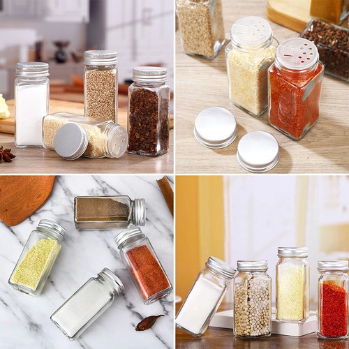 24x spice jars - 24x, transparent