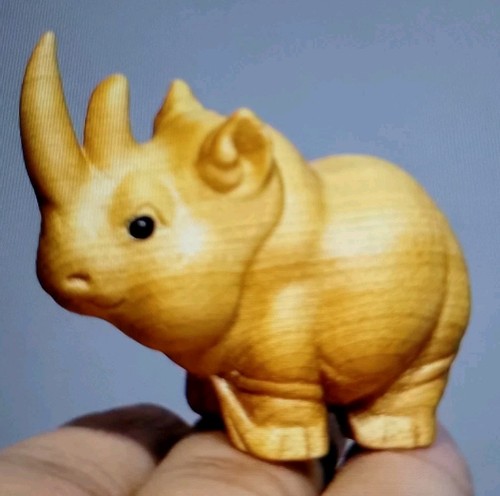 Wooden hand carved - wooden, rhinoceros