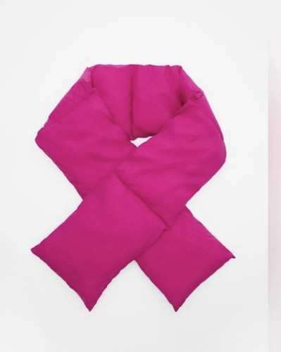 Zara pink padded quilt scarf - pink,