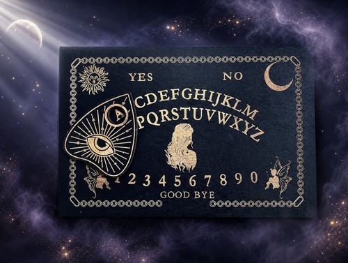 Wooden ouija spirit board - ouija,