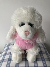 PAWS Plush White/ Pink Poodle