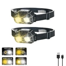 2PCS Super Bright Head Torch